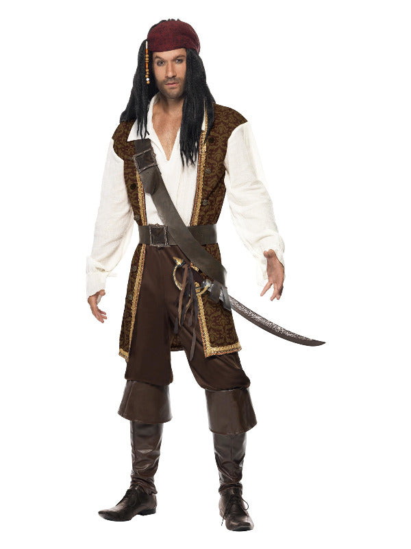 High Seas Pirate Costume Brown