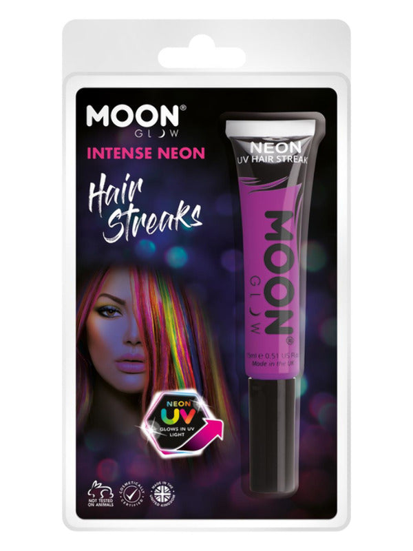 Adult Moon Glow Intense Neon UV Hair Streaks Intense Pu