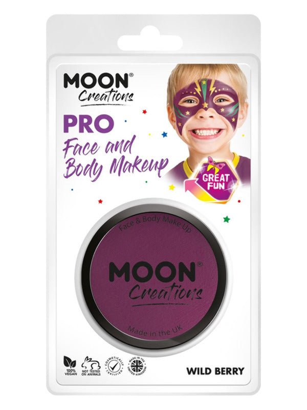 Adult Moon Creations Pro Face Paint Cake Pot Wild Berry (2)