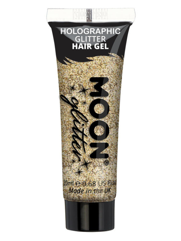 Moon Glitter Holographic Glitter Hair Gel Gold