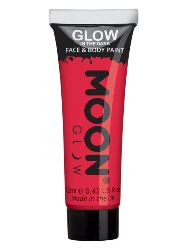 Moon Glow Glow in the Dark Face Paint Red