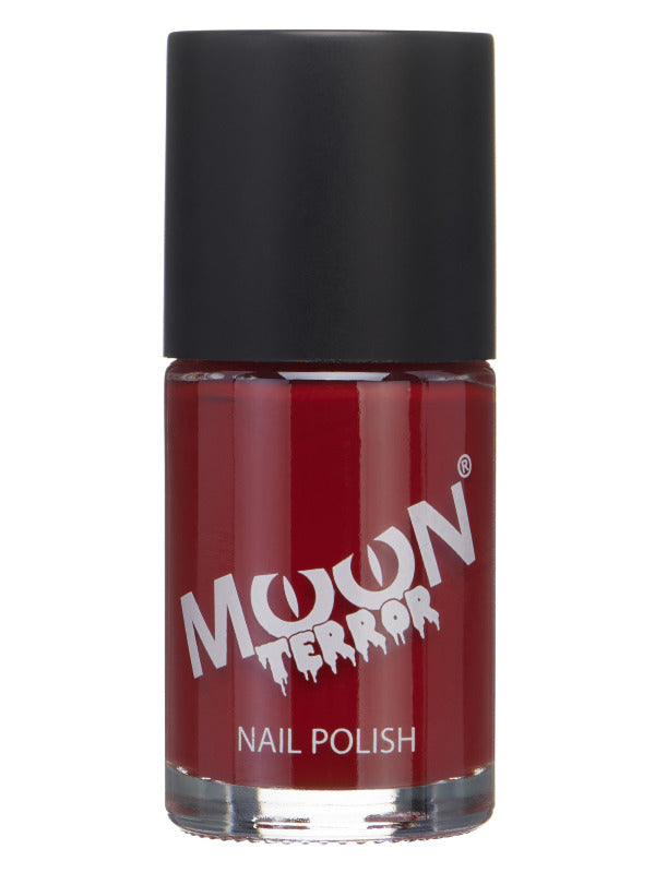 Adult Moon Terror Halloween Nail Polish Red
