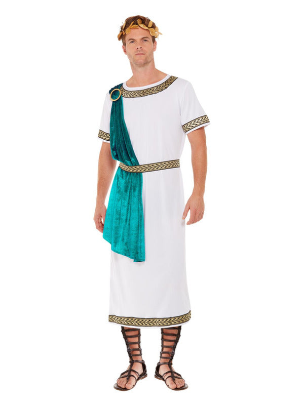Deluxe Roman Empire Emperor Toga Costume White