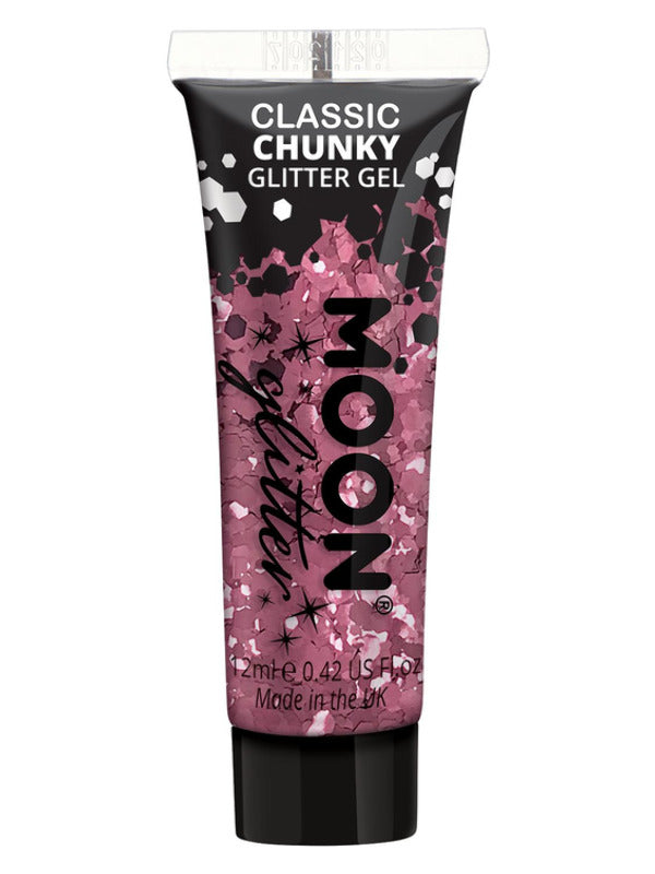 Adult Moon Glitter Classic Chunky Glitter Gel Pink