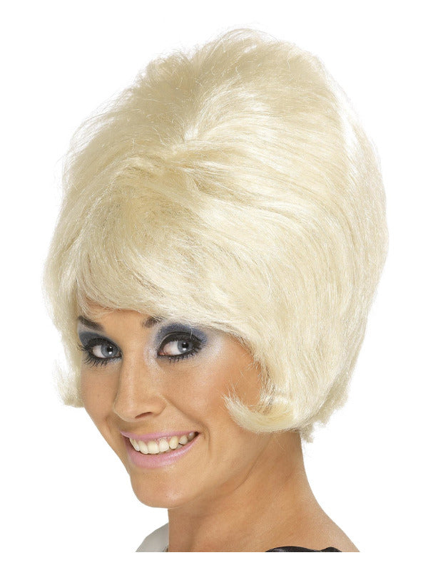 60s Beehive Wig Blonde