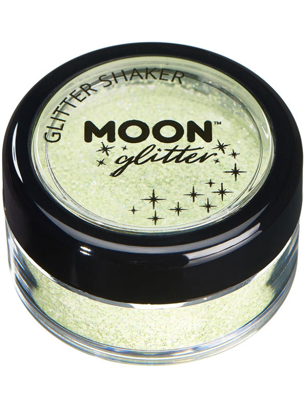 Adult Moon Glitter Pastel Glitter Shakers Mint