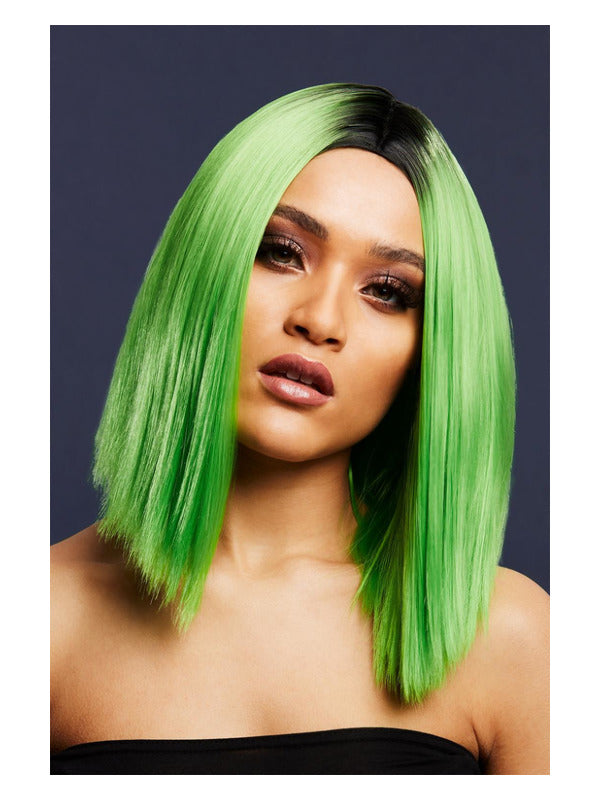 Fever Kylie Wig Two Toned Blend Lime Green
