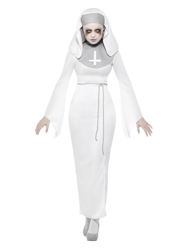 Haunted Asylum Nun Costume White