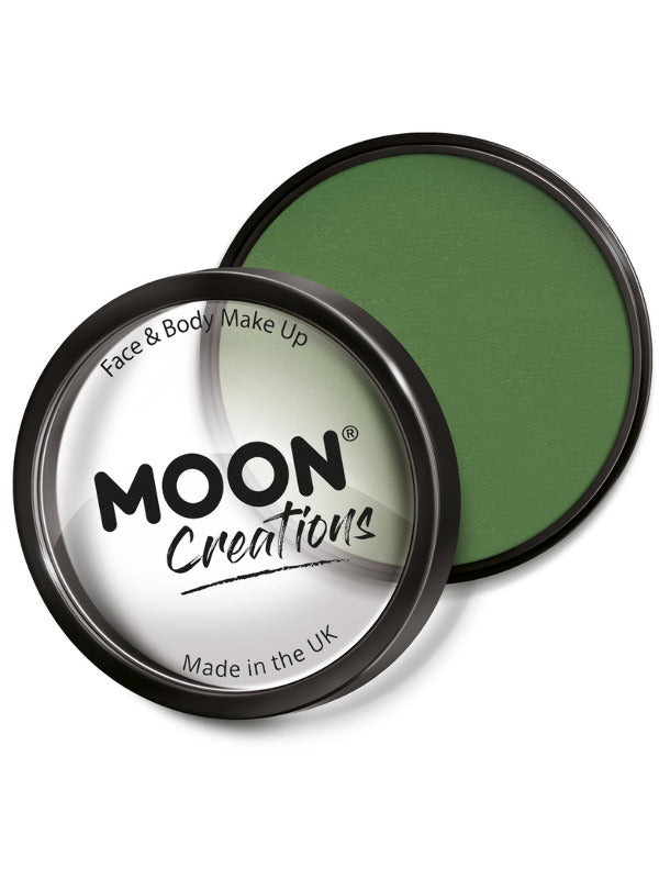 Adult Moon Creations Pro Face Paint Cake PotGrass Green