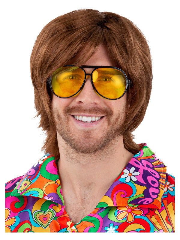 70s Aviator Specs Yellow Lenses