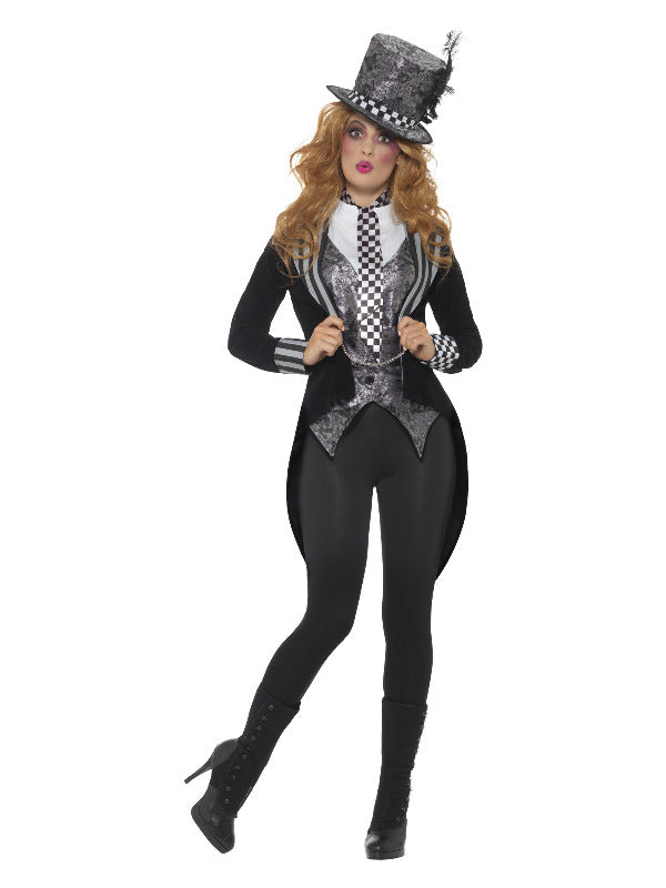 Deluxe Dark Miss Hatter Costume Black