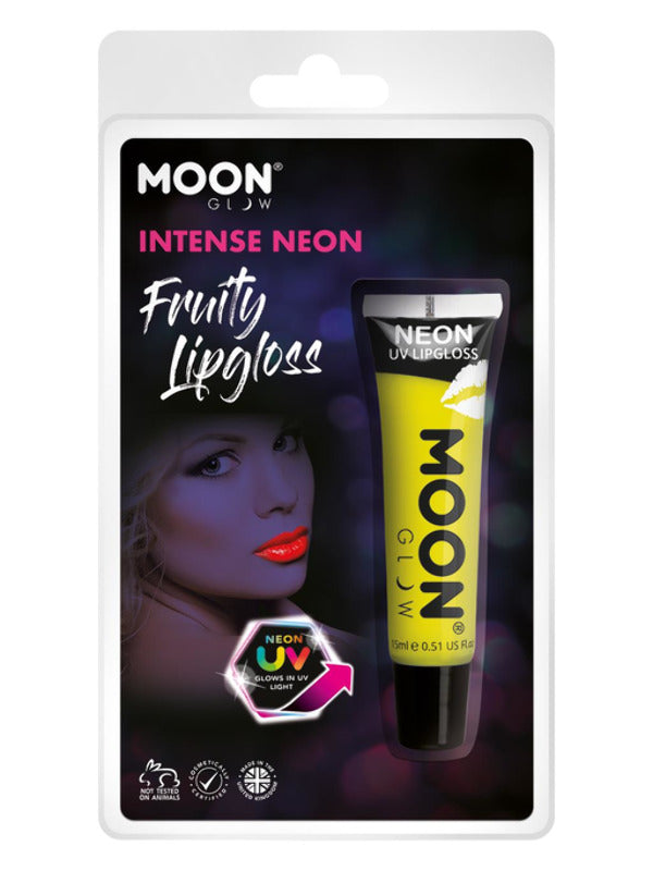 Adult Moon Glow Intense Neon UV Fruity Lipgloss Yellow
