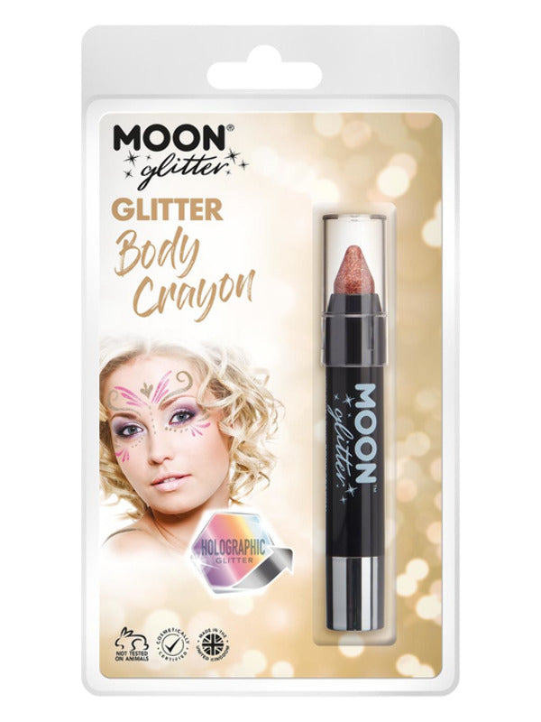 Adult Moon Glitter Holographic Body Crayons Rose Gold (2)