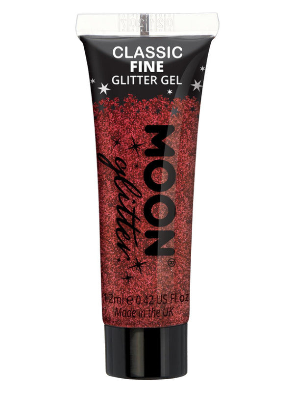 Adult Moon Glitter Classic Fine Glitter Gel Red