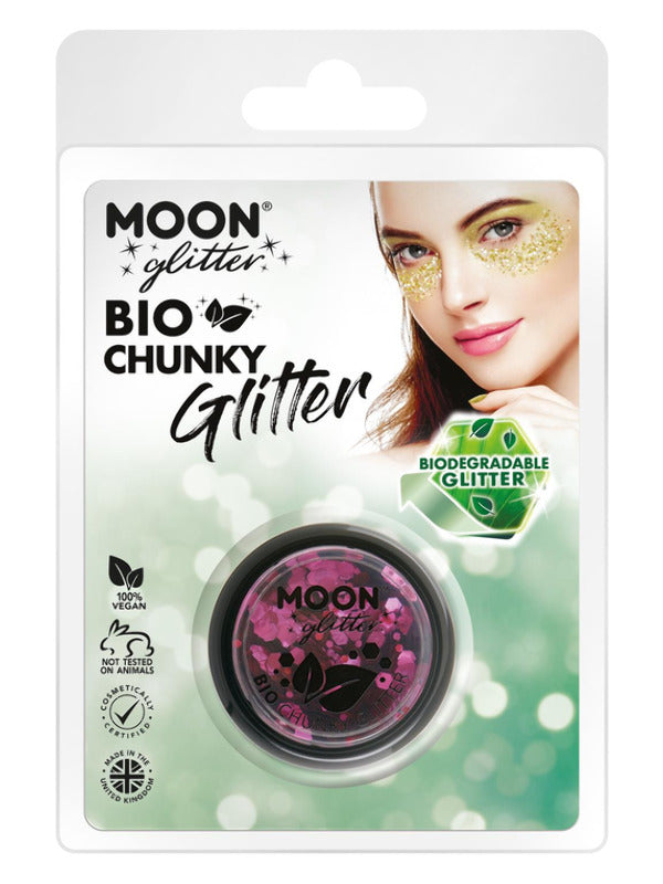 Adult Moon Glitter Bio Chunky Glitter Dark Rose (2)