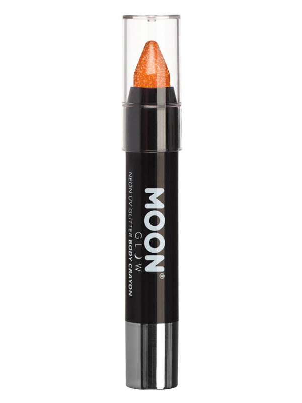 Moon Glow Neon UV Glitter Body Crayons Orange