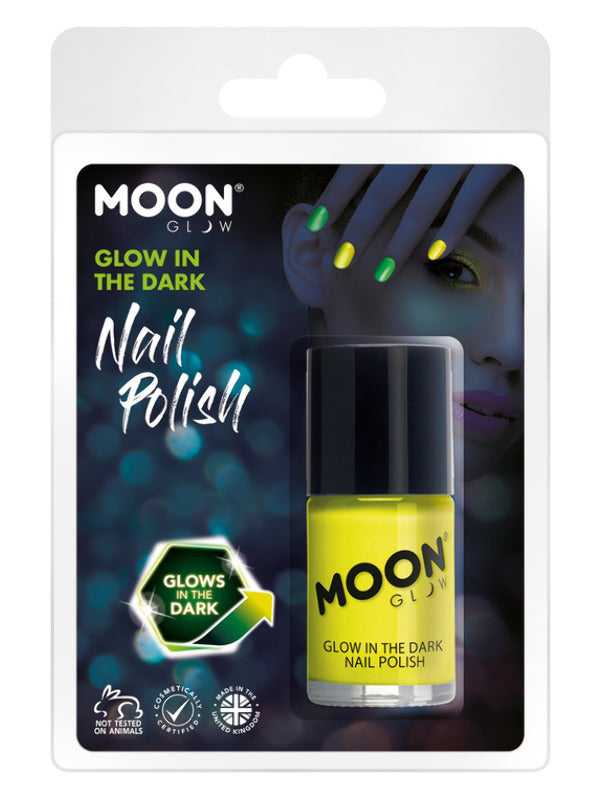 Adult Moon Glow Glow in the Dark Nail Polish Yellow (2)
