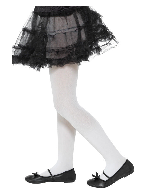 Kids Opaque Tights Childs White