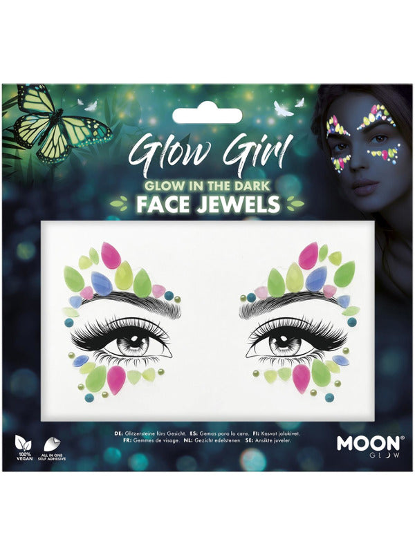 Moon Glow Face Jewels Glow Girl