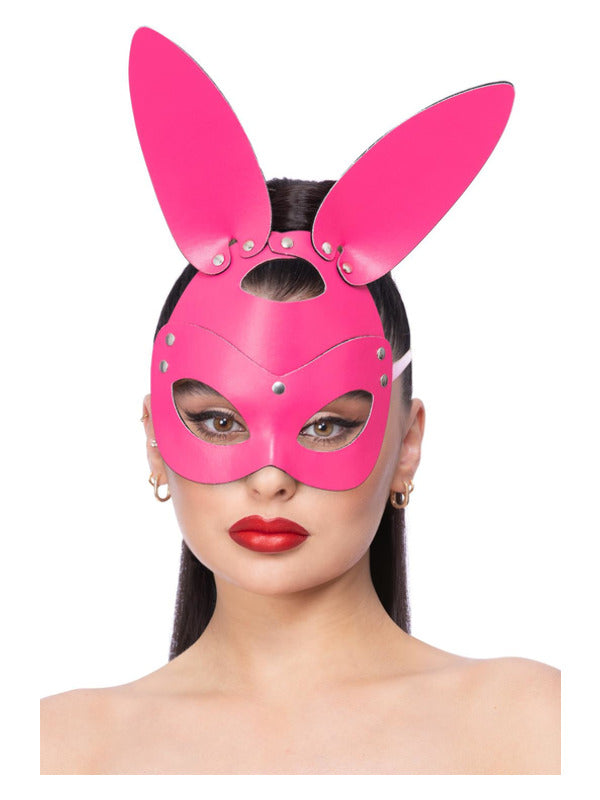Fever Pink Mock Leather Rabbit Mask