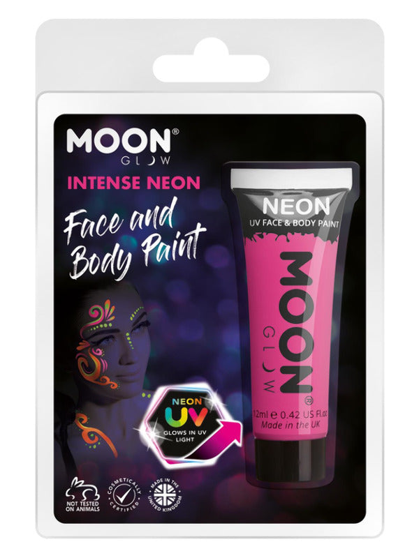 Adult Moon Glow Intense Neon UV Face Paint Intense Pink