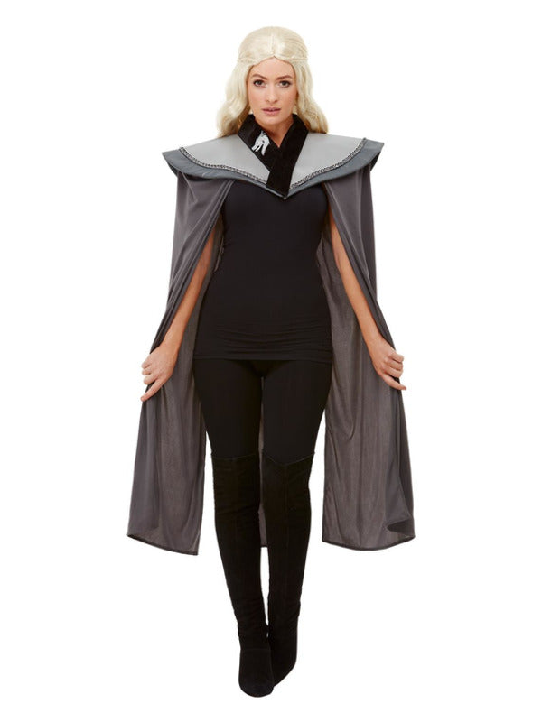 Ladies Medieval Cape Grey