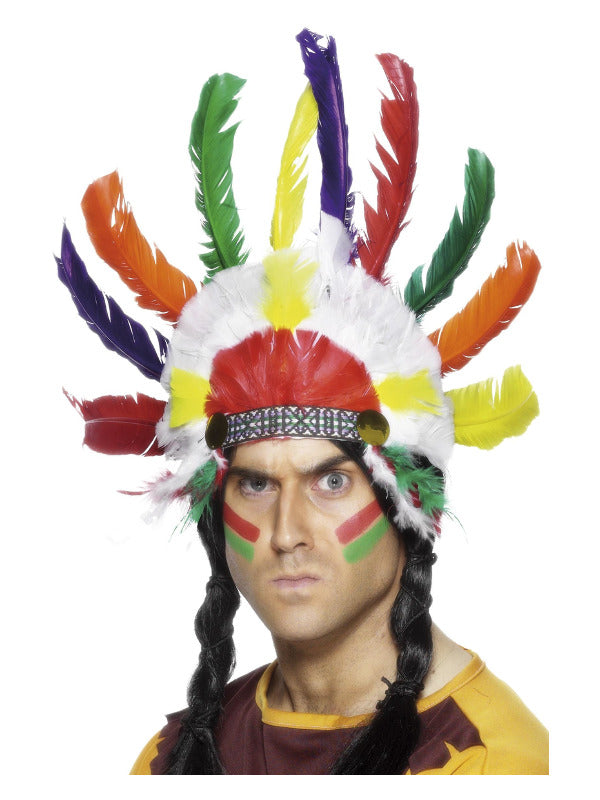 Native American Inspired Headdress MultiColoured
