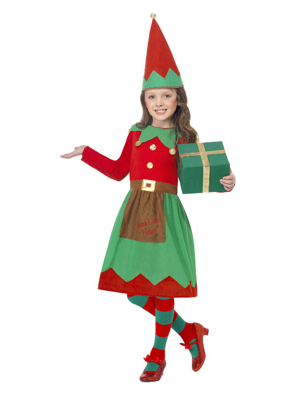 Kids Santas Little Helper Costume Red  Green