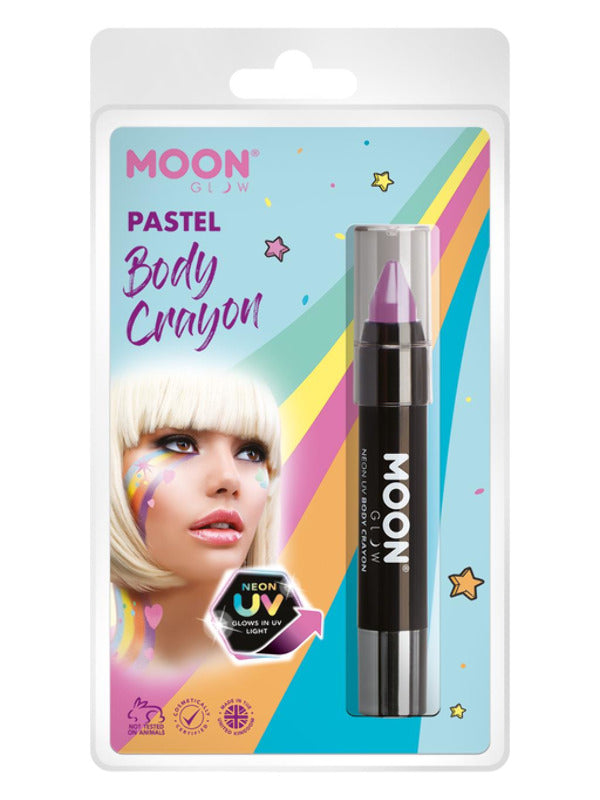 Adult Moon Glow Pastel Neon UV Body Crayons Pastel Lila