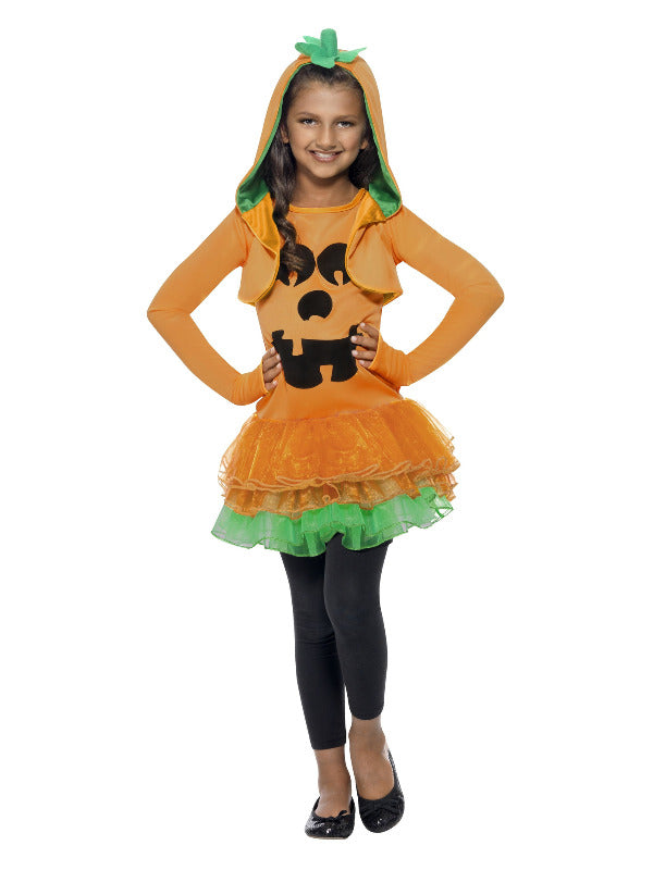 Kids Pumpkin Tutu Dress Costume Orange