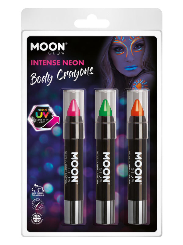 Adult Moon Glow Intense Neon UV Body Crayons