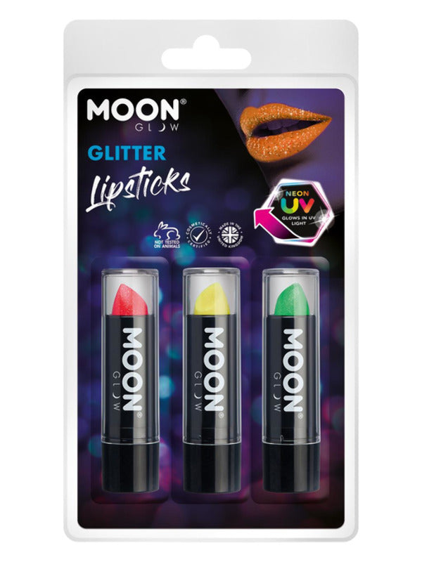 Moon Glow Neon UV Glitter Lipstick