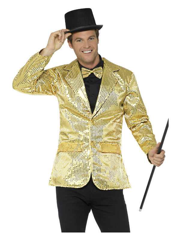 Sequin Jacket Mens Gold