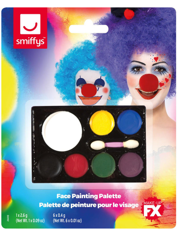 Unspecified Smiffys MakeUp FX 7 Colour Palette Grease Mult