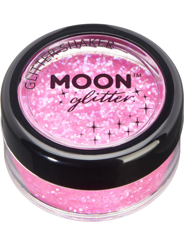 Adult Moon Glitter Iridescent Glitter Shakers Pink