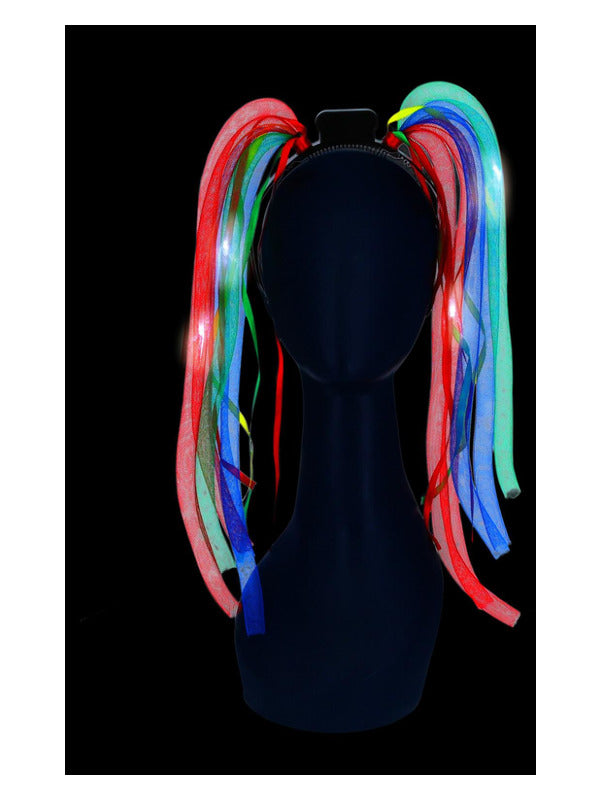 Kids LED Light Up Rainbow Spaghetti Headband