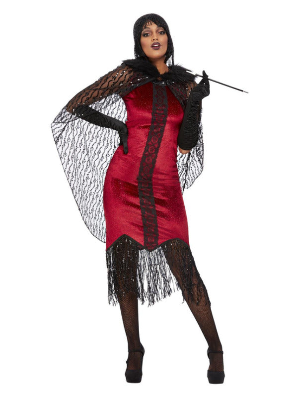 Deluxe Vampire Flapper Costume Red