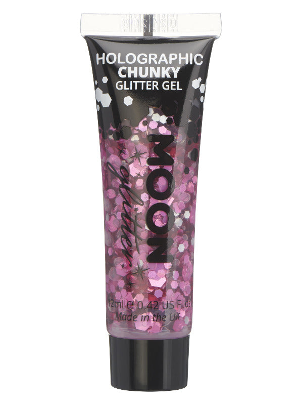 Moon Glitter Holographic Chunky Glitter GelPink