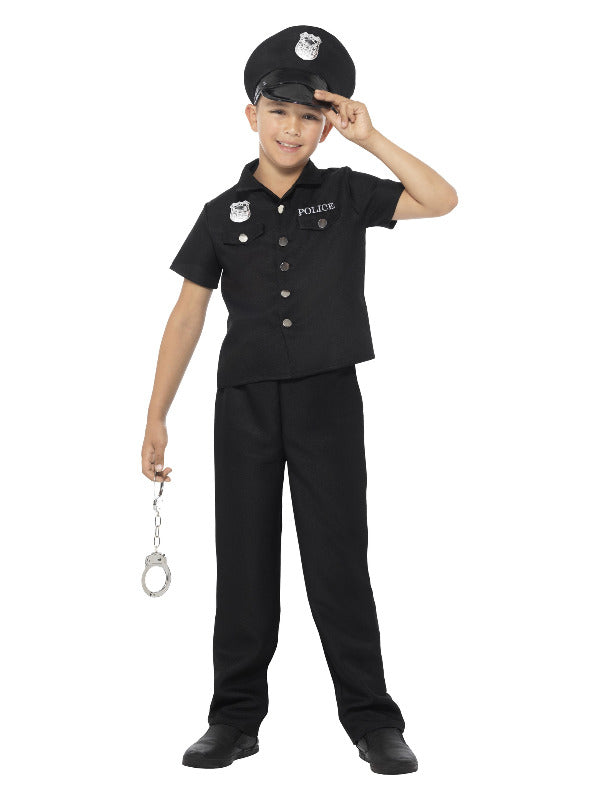 Kids New York Cop Costume Black