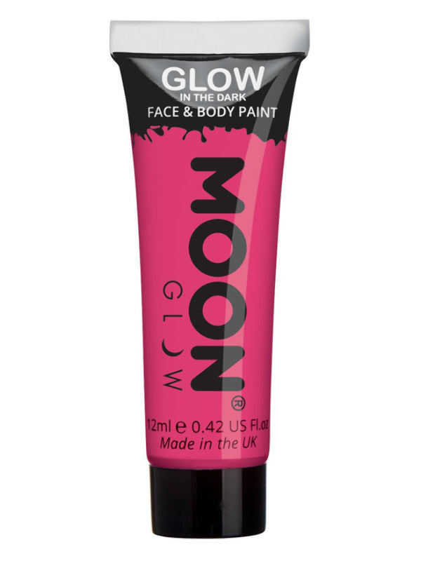 Adult Moon Glow Glow in the Dark Face Paint Pink (2)