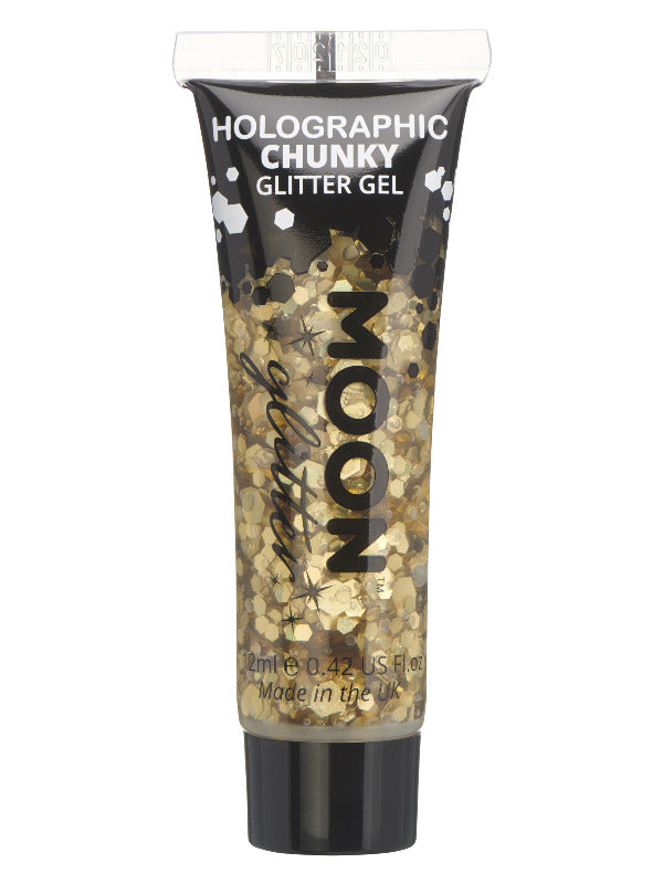 Moon Glitter Holographic Chunky Glitter Gel Gold