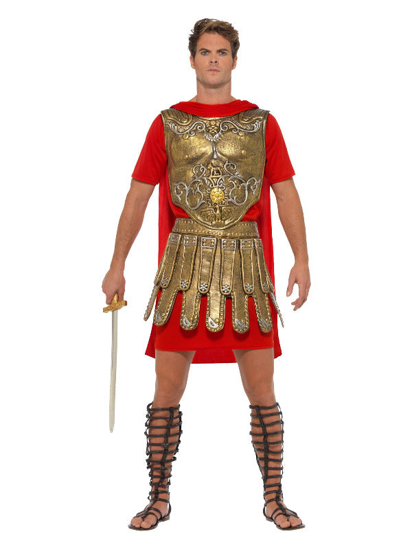 Roman Gladiator Costume Gold Red