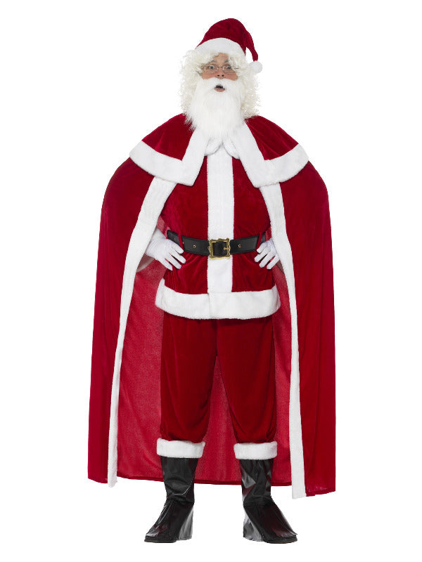 Deluxe Santa Claus Costume with Trousers Red