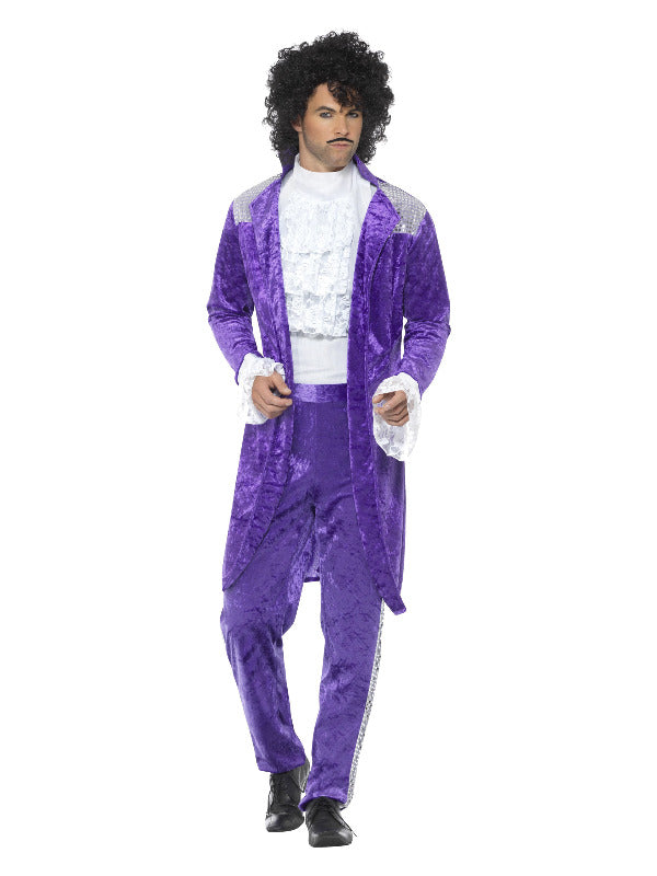 80s Purple Musician Costume Purple