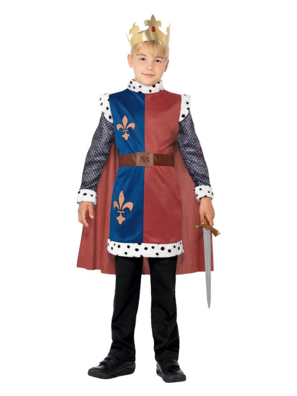 Kids King Arthur Medieval Costume Red