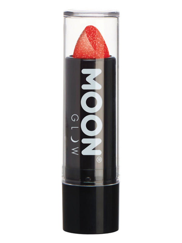 Moon Glow Neon UV Glitter Lipstick Red