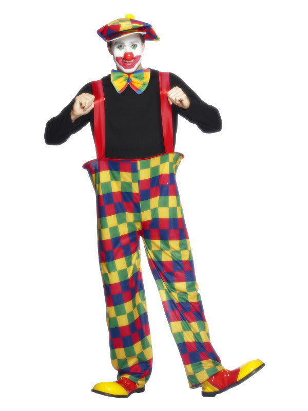 Hooped Clown Costume MultiColoured