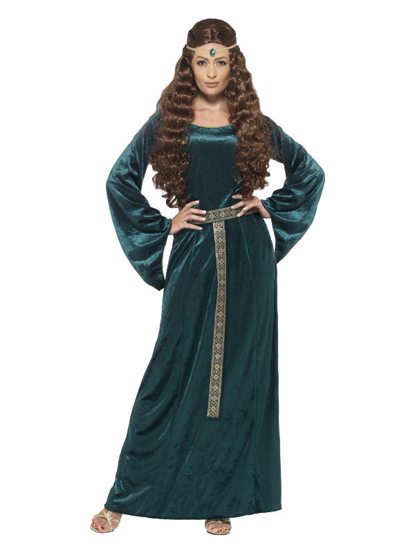 Medieval Maid Costume Green