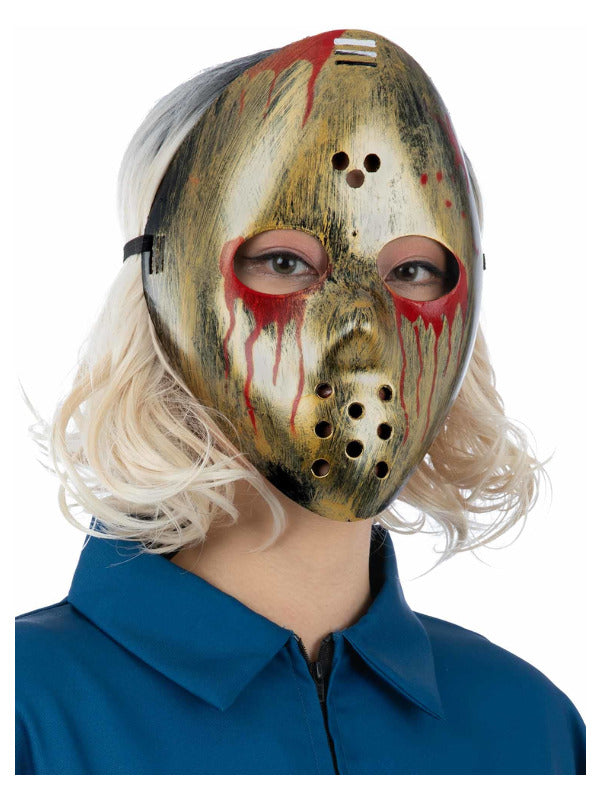Bloody Metallic Hockey Mask