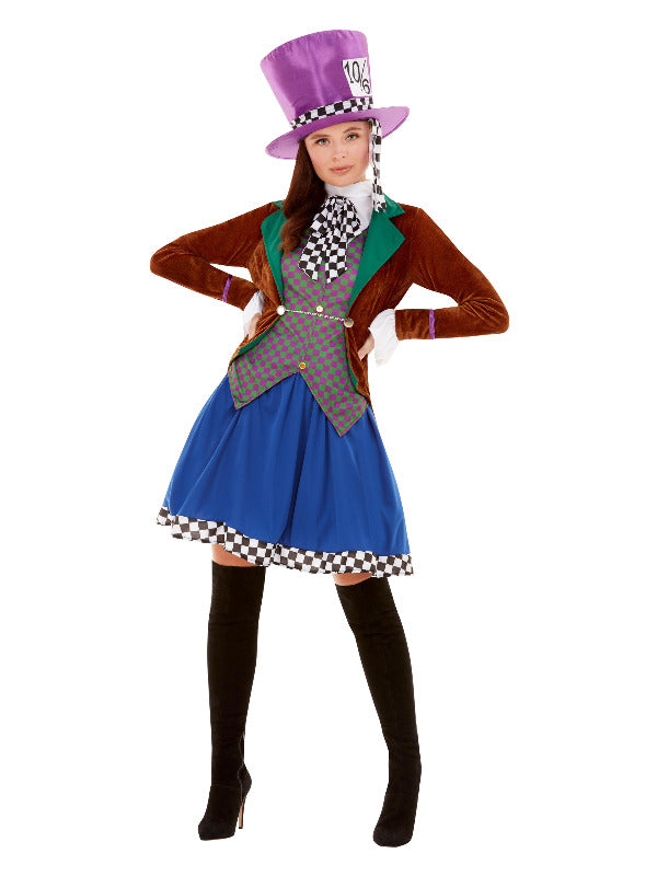 Miss Hatter Costume MultiColoured